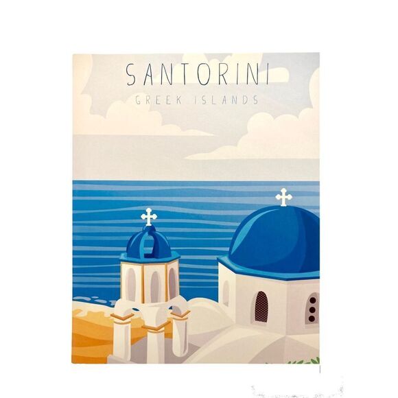 Santorini Greece 🇬🇷 8x10 Print - Picture 4 of 5